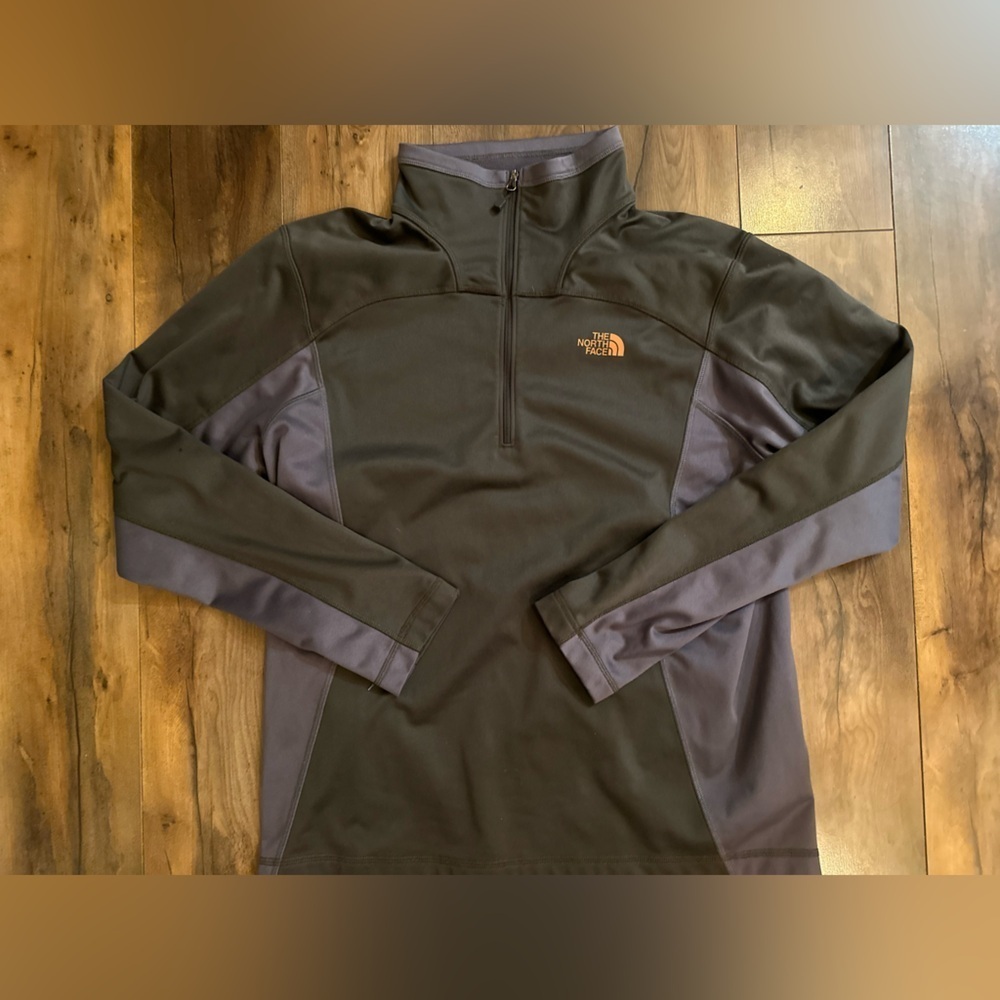 The North Face Men’s Softshell Jacket L Gray Full Zip Performance - Picture 2 of 5